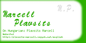 marcell plavsits business card